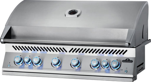 Napoleon Built-In 700 Series 44 inch gas grill in stainless steel, angled view
