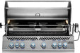 Built-In 700 Series 44 with the lid open and four-fork rotisserie