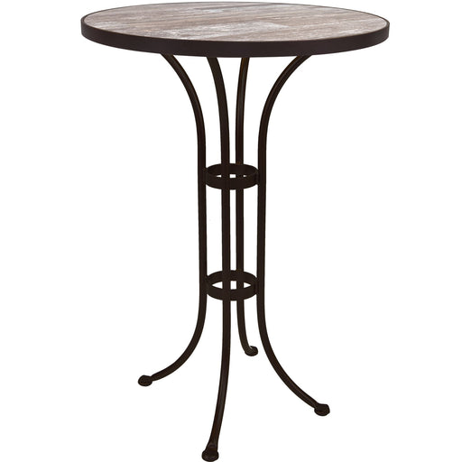 OW Lee Standard Iron Bar Table with 30" round top