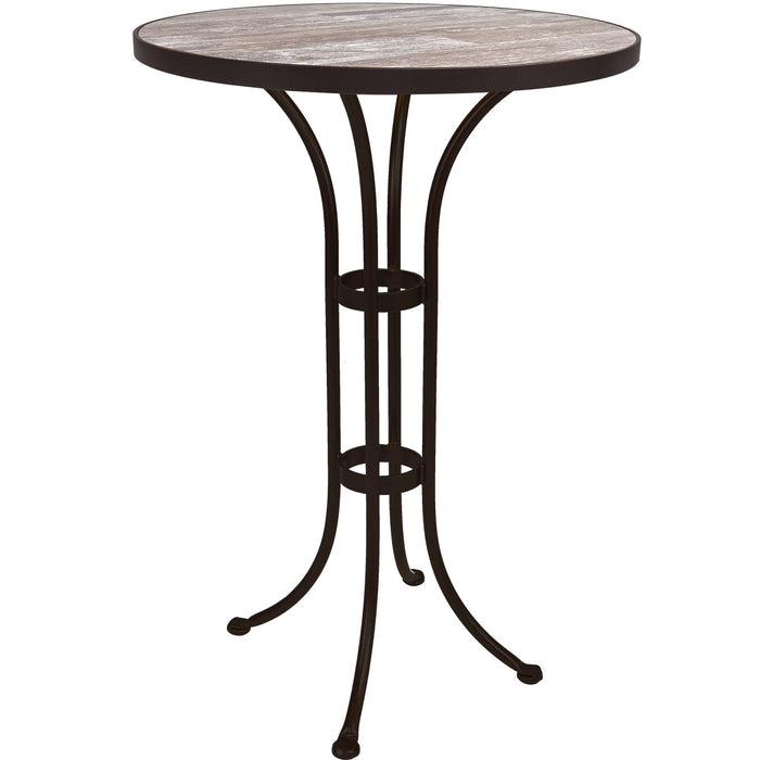 OW Lee Standard Iron Bar Table with 30" round top