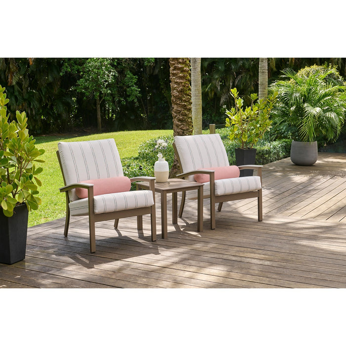 Telescope Casual Bazza Deep Seat Cushion Arm Chair w/ Polymer Accents