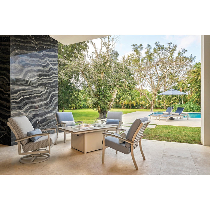 Telescope Casual Bazza Deep Seat Cushion Arm Chair w/ Polymer Accents