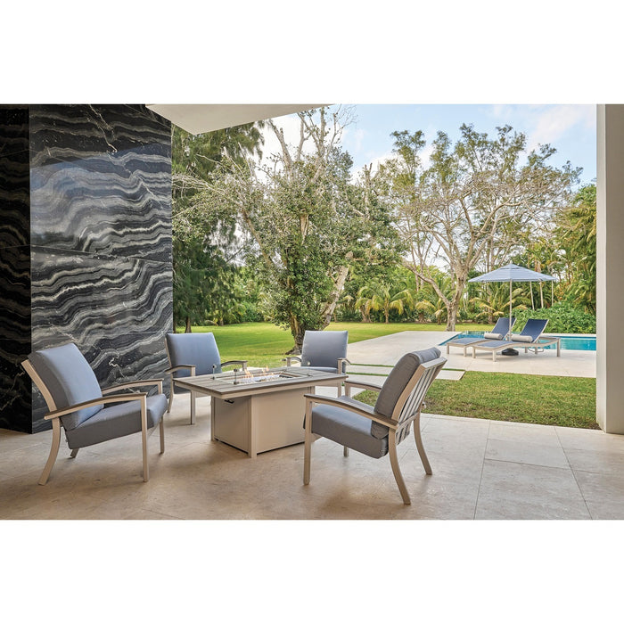 Telescope Casual Bazza Deep Seat Cushion Arm Chair w/ Polymer Accents