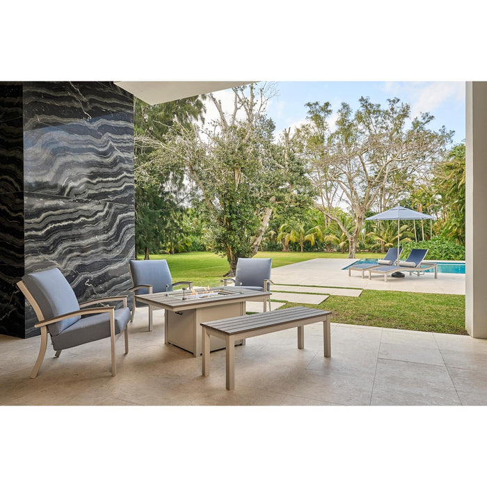 Telescope Casual Bazza Deep Seat Cushion Arm Chair w/ Polymer Accents