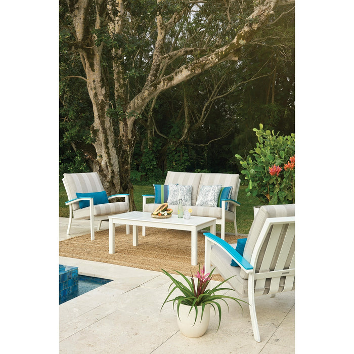 Telescope Casual Bazza Deep Seat Cushion Arm Chair w/ Polymer Accents