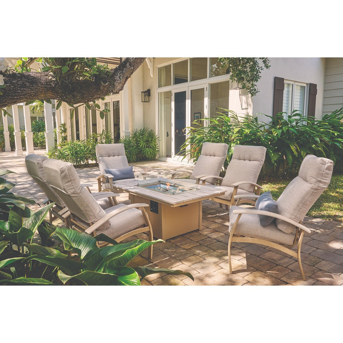 Telescope Casual Belle Isle Deep Seat Cushion Supreme Height Arm Chair w/ Polymer Accents