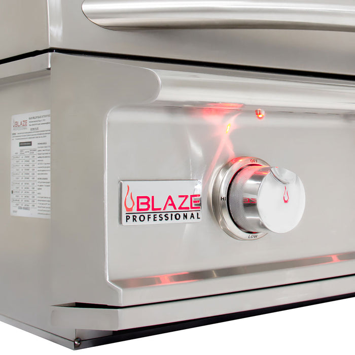 Blaze Professional LUX 34-Inch 3-Burner Freestanding Gas Grill (BLZ-3PRO-LP/NG + BLZ-3PRO-CART-LTSC)