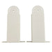 Bromic short mounting bracket set for Tungsten electric heaters, white