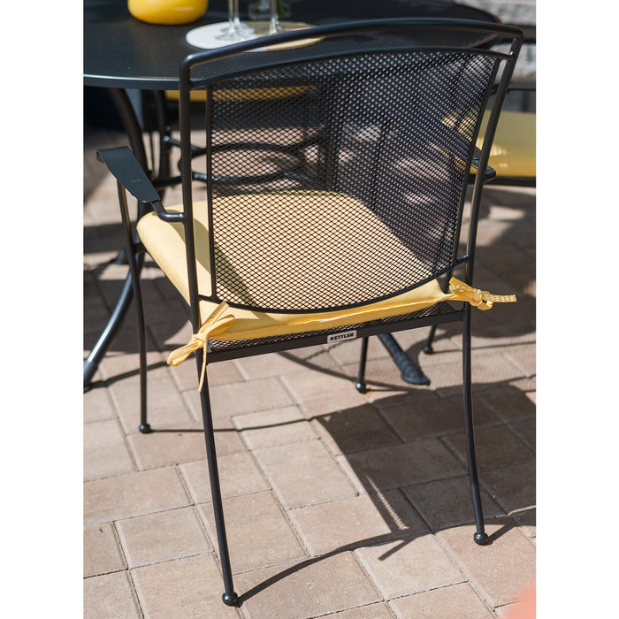 Kettler Henley Wrought Iron Mesh Stackable Arm Chair - Set Of 6