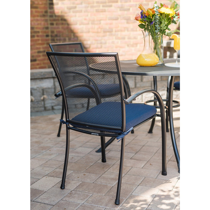 Kettler Pilano Wrought Iron Stackable Arm Chair - Set Of 4