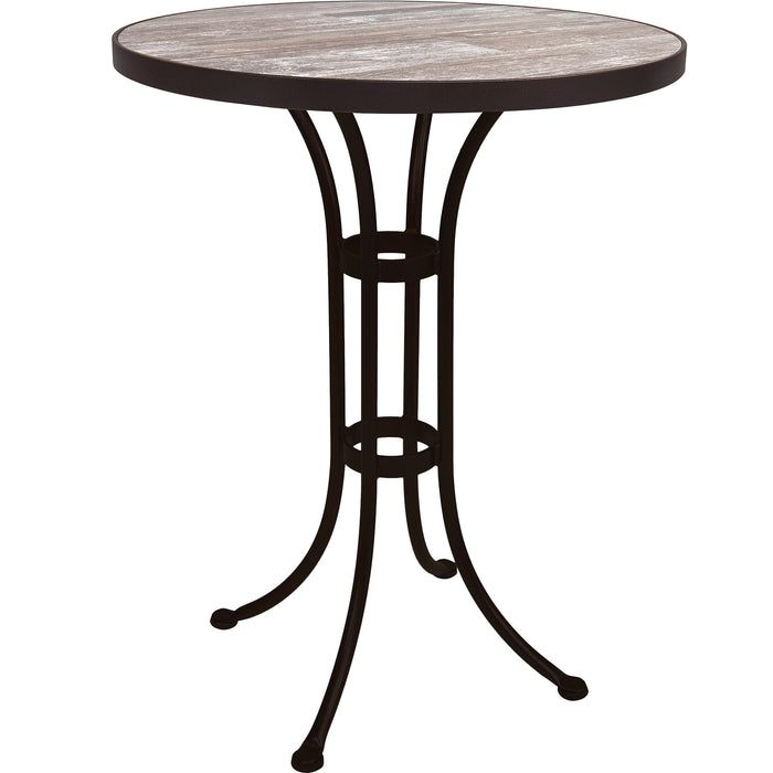 OW Lee Standard Iron Counter Table with 30" round top
