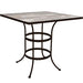 OW Lee Standard Iron Counter Table with 42" square top
