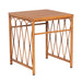 Cane End Table with Slatted Top (included)