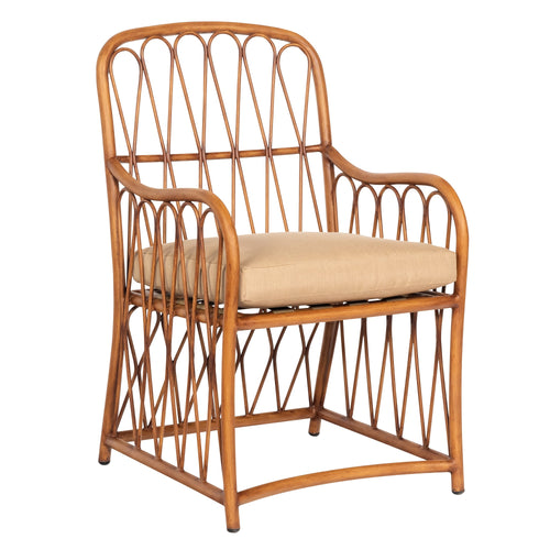 Woodard Cane Dining Arm Chair