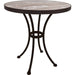 OW Lee Standard Iron Dining Table with 30" round top