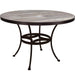 OW Lee Standard Iron Dining Table with 42" round top