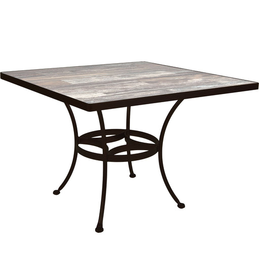 OW Lee Standard Iron Dining Table with 42" square top