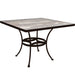 OW Lee Standard Iron Dining Table with 42" square top