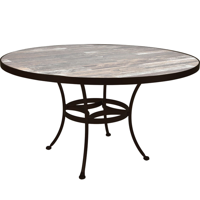 OW Lee Standard Iron Dining Table with 54" round top