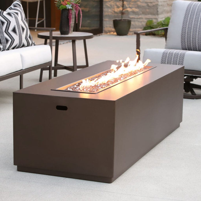 OW Lee Casual Fireside 25" x 65" Occasional Heights Forma Fire Pit