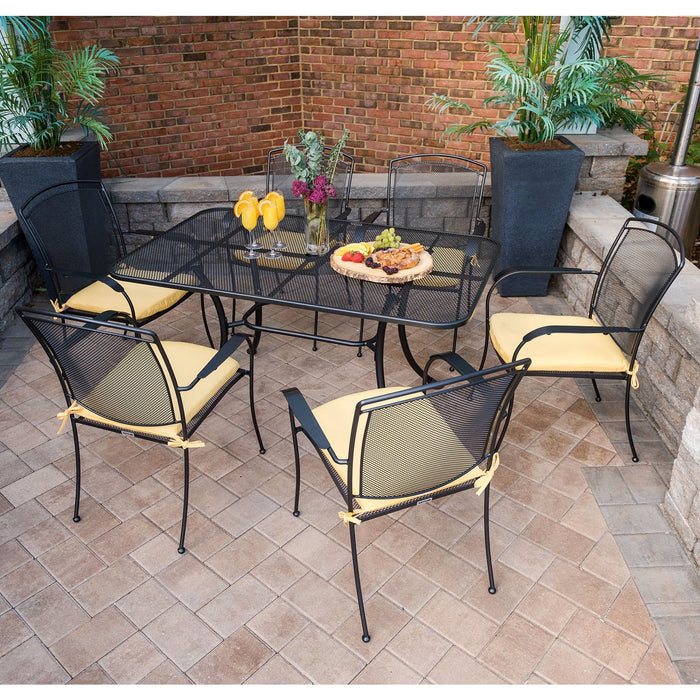 Kettler Henley 7-Piece Wrought Iron Mesh Dining Set