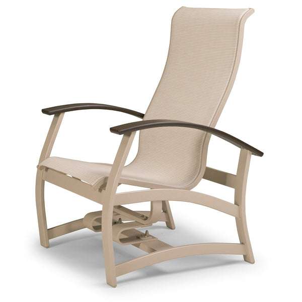 Belle Isle Sling Hidden Motion Chat Chair w/ Polymer Arms