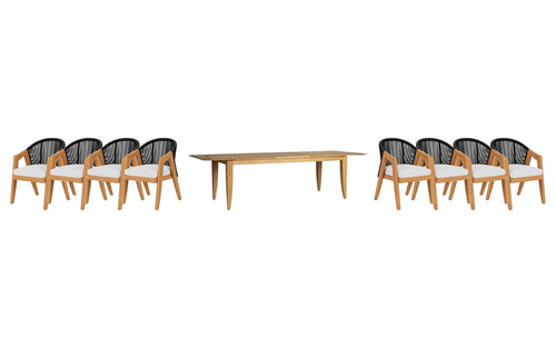 Lloyd Flanders Alpine 9-Piece Dining Set