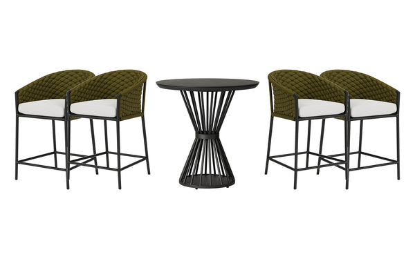 Lloyd Flanders Escape 5-Piece Balcony Set
