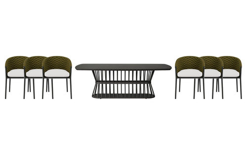 Lloyd Flanders Escape 7-Piece Dining Set