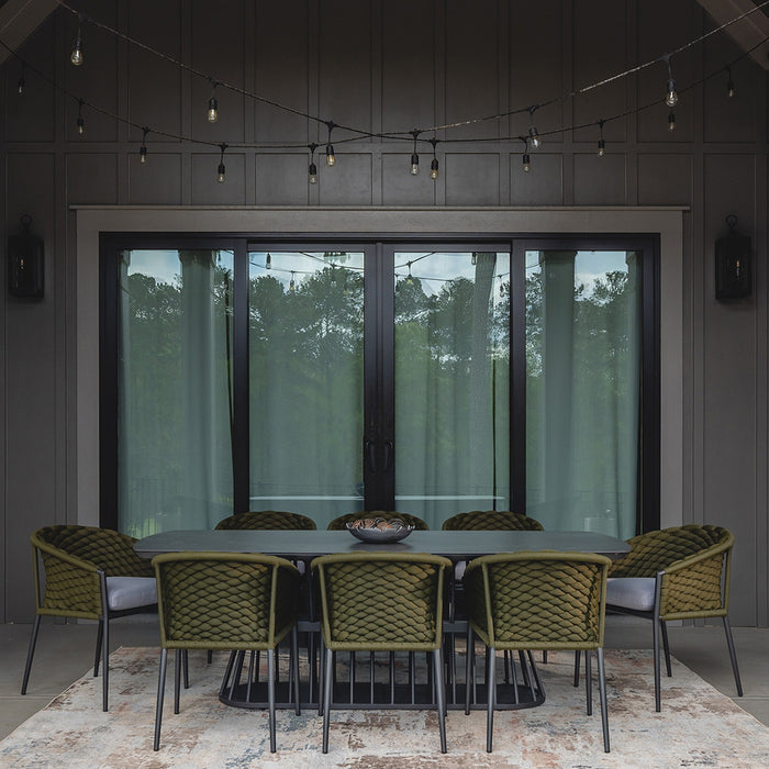 Lloyd Flanders Escape 86.5" Boat Shaped Dining Table