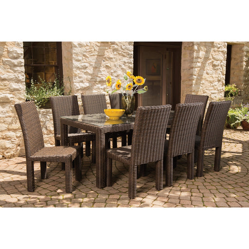 Lloyd Flanders Mesa dining set on a patio