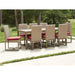 Lloyd Flanders Milan dining set on a patio