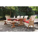Lloyd Flanders Teak dining set on a patio