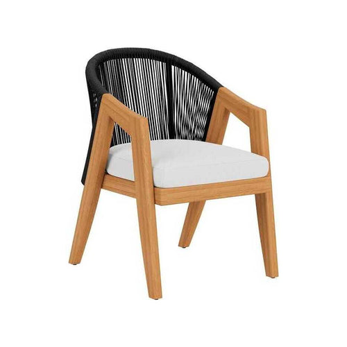 Lloyd Flanders Alpine Dining Armchair in Natural Teak Finish