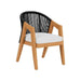 Alpine Dining Armchair in Natural Teak Finish