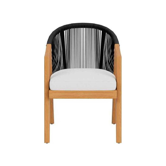 Lloyd Flanders Alpine Dining Armchair in Natural Teak Finish