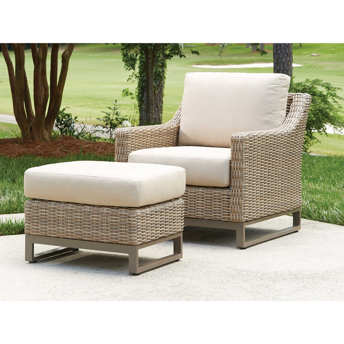 Lloyd Flanders Milan Ottoman in Brushwood Finish