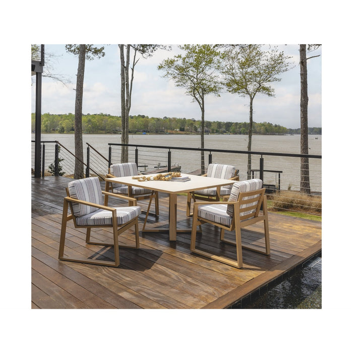 Lloyd Flanders Pursuit 54" Square Dining Table in Toffee Cream Finish