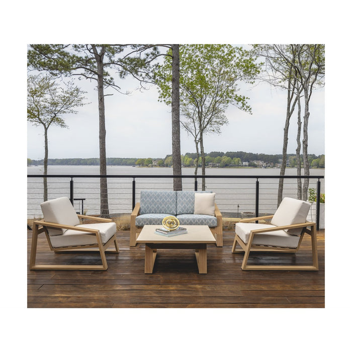 Lloyd Flanders Pursuit Loveseat in Toffee Cream Finish
