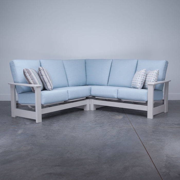Telescope Casual Leeward Cushion Deep Seat 3-Piece L-Shape Sectional Set