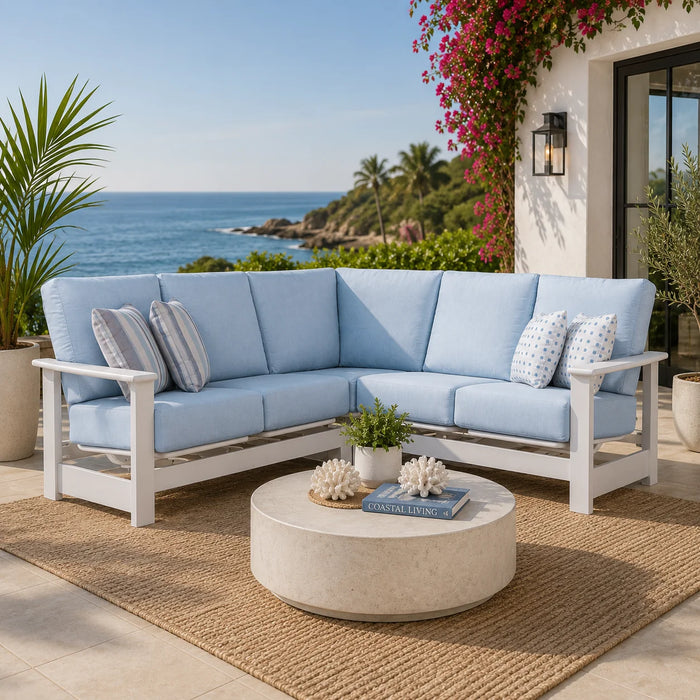Telescope Casual Leeward Cushion Deep Seat Armless Single-Seat Fixed Sectional