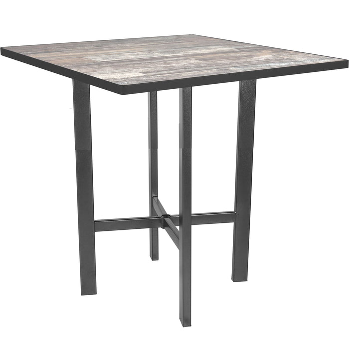 OW Lee Modern Aluminum Bar Table with 42" square top