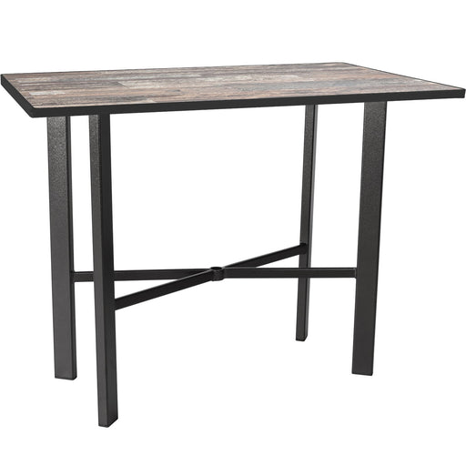 OW Lee Modern Aluminum Bar Table with 28" x 50" top