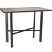 OW Lee Modern Aluminum Bar Table with 28" x 50" top