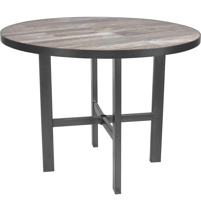 OW Lee Modern Aluminum Counter Table with 42" round top