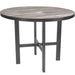 OW Lee Modern Aluminum Counter Table with 42" round top