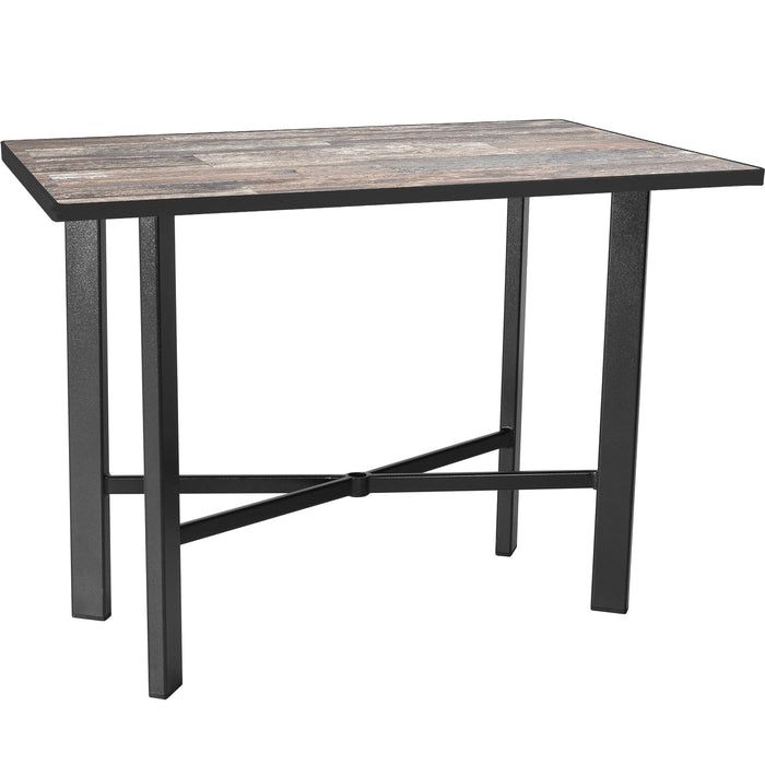 OW Lee Modern Aluminum Counter Table with 28" x 50" top
