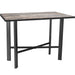OW Lee Modern Aluminum Counter Table with 28" x 50" top
