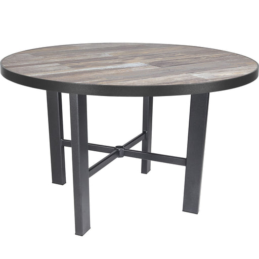OW Lee Modern Aluminum Dining Table with 42" round top