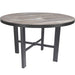 OW Lee Modern Aluminum Dining Table with 42" round top